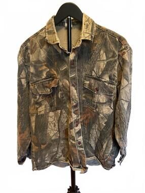 Vintage Ranger Advantage Timber Camo Hunting Shirt Men's XL 90s Y2K
